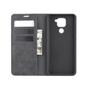 For Xiaomi Redmi Note 9/10X 4G Retro-skin Business Magnetic Suction Leather Case with Holder & Card Slots & Wallet(Black)