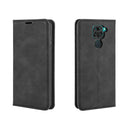 For Xiaomi Redmi Note 9/10X 4G Retro-skin Business Magnetic Suction Leather Case with Holder & Card Slots & Wallet(Black)