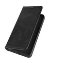 For Xiaomi Redmi Note 9/10X 4G Retro-skin Business Magnetic Suction Leather Case with Holder & Card Slots & Wallet(Black)