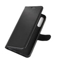 For Huawei Y6p Litchi Texture Horizontal Flip Protective Case with Holder & Card Slots & Wallet(Black)