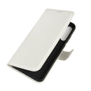 For Huawei Y6p Litchi Texture Horizontal Flip Protective Case with Holder & Card Slots & Wallet(White)
