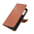 For Huawei Y6p Litchi Texture Horizontal Flip Protective Case with Holder & Card Slots & Wallet(Brown)