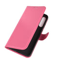 For Huawei Y6p Litchi Texture Horizontal Flip Protective Case with Holder & Card Slots & Wallet(Rose red)