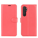 For Xiaomi Mi Note 10 Lite Litchi Texture Horizontal Flip Protective Case with Holder & Card Slots & Wallet(Red)