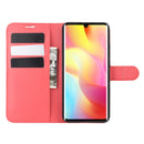 For Xiaomi Mi Note 10 Lite Litchi Texture Horizontal Flip Protective Case with Holder & Card Slots & Wallet(Red)