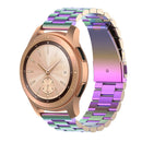 For Huami GTS/Galaxy Watch 42/40/44 20mm 3-Beads Stainless Steel Watch Band(Colourful)