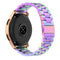 For Huami GTS/Galaxy Watch 42/40/44 20mm 3-Beads Stainless Steel Watch Band(Colourful)