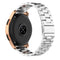 For Huami GTS/Galaxy Watch 42/40/44 20mm 3-Beads Stainless Steel Watch Band(Silver)