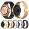 For Huami GTS/Galaxy Watch 42/40/44 20mm 3-Beads Stainless Steel Watch Band(Rose Gold)