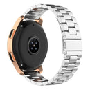 For Huawei GT2/GT/Samsung Galaxy Watch 46mm R800/Samsung Gear S3 22mm 3-Beads Stainless Steel Watch Band(Silver)