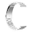 For Huawei GT2/GT/Samsung Galaxy Watch 46mm R800/Samsung Gear S3 22mm 3-Beads Stainless Steel Watch Band(Silver)