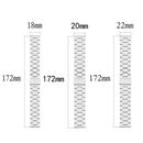 For Huawei GT2/GT/Samsung Galaxy Watch 46mm R800/Samsung Gear S3 22mm 3-Beads Stainless Steel Watch Band(Silver)