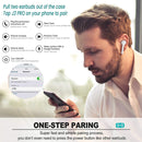 J3 Pro TWS Hifi Wireless Bluetooth 5.2 Earphone LED Display Waterproof Sports Gaming Headset Noise Earbuds(White)