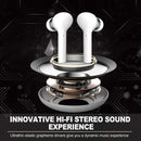 J3 Pro TWS Hifi Wireless Bluetooth 5.2 Earphone LED Display Waterproof Sports Gaming Headset Noise Earbuds(White)