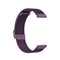 For Huawei GT/GT2 46mm/ Galaxy Watch 46mm/ Fossil Fossil Gen 5 Carlyle 46mm 22mm Stainless Steel Mesh Watch Band(Purple)