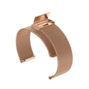 For Huawei GT2 42mm / Galaxy Watch 42mm /Galaxy Active2 20mm Stainless Steel Mesh Watch Band(Rose Gold)