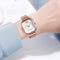 SKMEI 9207 Fashion Creative Simple Watch Men Magnetic Buckle Mesh Belt Steel Belt Couple Quartz Watch(Silver Blue)