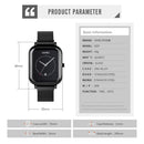 SKMEI 9207 Fashion Creative Simple Watch Men Magnetic Buckle Mesh Belt Steel Belt Couple Quartz Watch(Rose Gold)