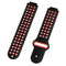 For Garmin Forerunner 220 / 230 / 235 / 630 / 620 / 735xt Silicone Watch Band(Black red)