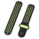 For Garmin Forerunner 220 / 230 / 235 / 630 / 620 / 735xt Silicone Watch Band(Black green)