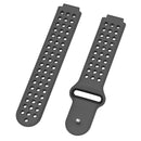For Garmin Forerunner 220 / 230 / 235 / 630 / 620 / 735xt Silicone Watch Band(Black black)