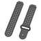 For Garmin Forerunner 220 / 230 / 235 / 630 / 620 / 735xt Silicone Watch Band(Black black)
