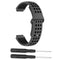 For Garmin Forerunner 220 / 230 / 235 / 630 / 620 / 735xt Silicone Watch Band(Black black)
