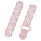 For Garmin Forerunner 220 / 230 / 235 / 630 / 620 / 735xt Silicone Watch Band(Pink white)
