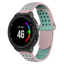 For Garmin Forerunner 220 / 230 / 235 / 630 / 620 / 735xt Silicone Watch Band(Pink green)