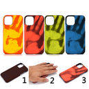For Samsung Galaxy A81/Note 10 Lite Paste Skin + PC Thermal Sensor Discoloration Protective Back Cover Case(Black to Red)