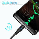3A USB to Micro USB Fast Charging + 480Mbps Data Transmission Mobile Phone Magnetic Suction Fast Charging Data Cable, Cable Length: 1m(Black)