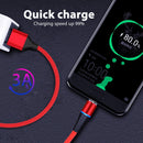 3A USB to USB-C / Type-C Fast Charging + 480Mbps Data Transmission Mobile Phone Magnetic Suction Fast Charging Data Cable, Cable Length: 1m(Black)