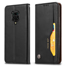 For Xiaomi Redmi Note 9 Pro / Note 9S/ Note 9 Pro Max Knead Skin Texture Horizontal Flip Leather Case with Photo Frame & Holder & Card Slots & Wallet(Black)