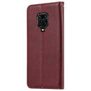 For Xiaomi Redmi Note 9 Pro / Note 9S/ Note 9 Pro Max Knead Skin Texture Horizontal Flip Leather Case with Photo Frame & Holder & Card Slots & Wallet(Wine Red)