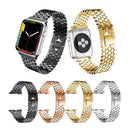 For Apple Watch Series 7 41mm / 6 & SE & 5 & 4 40mm / 3 & 2 & 1 38mm Honeycomb Stainless Steel Strap(Rose Gold)