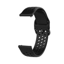20mm For Huami Amazfit GTS / Samsung Galaxy Watch Active 2 / Huawei Watch GT2 42MM Inner Buckle Breathable Watch Band(Black)