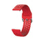 20mm For Huami Amazfit GTS / Samsung Galaxy Watch Active 2 / Huawei Watch GT2 42MM Inner Buckle Breathable Watch Band(Red)