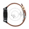 22mm For Huawei Watch GT2e / GT2 46mm Leather Butterfly Buckle Strap Silver Buckle(Apricot)
