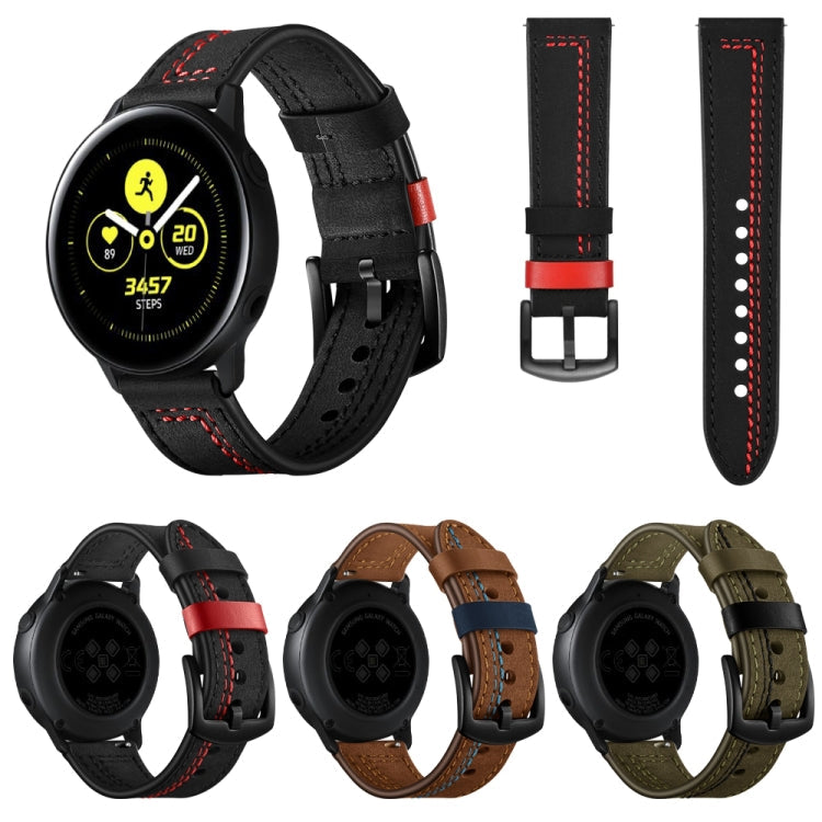 22mm For Huawei Watch GT2e / GT2 46mm Zigzag Leather Watch Band(Black)
