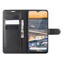 For Nokia 5.3 Litchi Texture Horizontal Flip Protective Case with Holder & Card Slots & Wallet(Black)