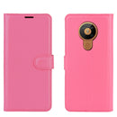 For Nokia 5.3 Litchi Texture Horizontal Flip Protective Case with Holder & Card Slots & Wallet(Rose red)