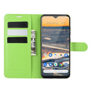 For Nokia 5.3 Litchi Texture Horizontal Flip Protective Case with Holder & Card Slots & Wallet(Green)