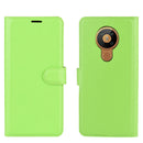 For Nokia 5.3 Litchi Texture Horizontal Flip Protective Case with Holder & Card Slots & Wallet(Green)