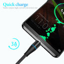2 in 1 3A USB to Micro USB + USB-C / Type-C Fast Charging + 480Mbps Data Transmission Mobile Phone Magnetic Suction Fast Charging Data Cable, Cable Length: 1m(Silver)