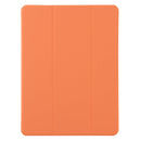 For iPad 10.2 Honeycomb Ventilation Foldable Deformation Horizontal Flip PU Leather Case with 3-Folding Holder & Pen Slot & Smart Sleep / Wake-up(Orange)