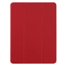 For iPad 10.2 Honeycomb Ventilation Foldable Deformation Horizontal Flip PU Leather Case with 3-Folding Holder & Pen Slot & Smart Sleep / Wake-up(Red)