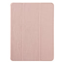 For iPad 10.2 Honeycomb Ventilation Foldable Deformation Horizontal Flip PU Leather Case with 3-Folding Holder & Pen Slot & Smart Sleep / Wake-up(Rose Gold)