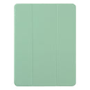 For iPad 10.2 Honeycomb Ventilation Foldable Deformation Horizontal Flip PU Leather Case with 3-Folding Holder & Pen Slot & Smart Sleep / Wake-up(Matcha Green)