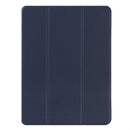 For iPad 10.2 Honeycomb Ventilation Foldable Deformation Horizontal Flip PU Leather Case with 3-Folding Holder & Pen Slot & Smart Sleep / Wake-up(Dark Blue)
