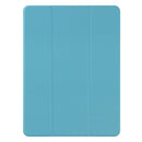 For iPad 10.2 Honeycomb Ventilation Foldable Deformation Horizontal Flip PU Leather Case with 3-Folding Holder & Pen Slot & Smart Sleep / Wake-up(Blue)